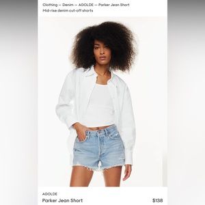 Agolde Parker Short Size 25